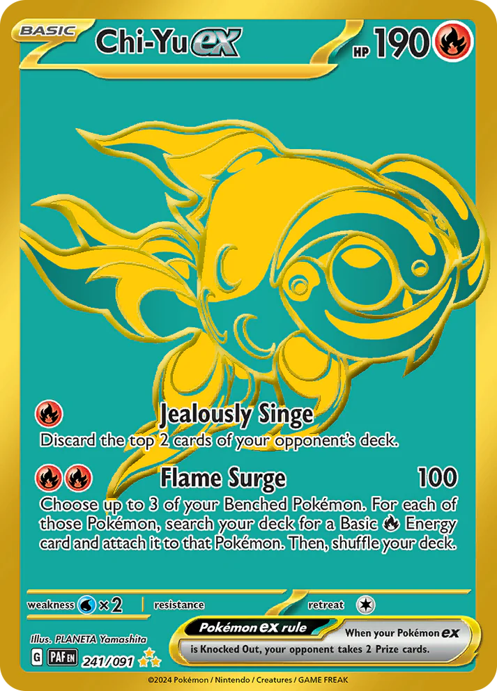 Paldean Fates - 241/091 - Chi-Yu ex (złota)