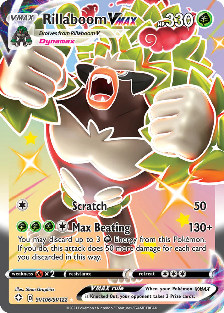 Shining Fates - SV106/SV122 - Rillaboom VMAX