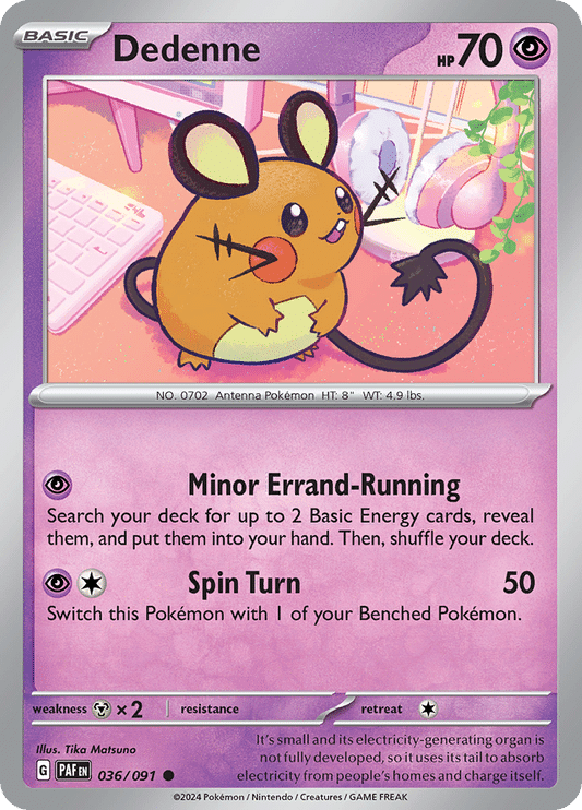 Paldean Fates - 036/091 - Dedenne
