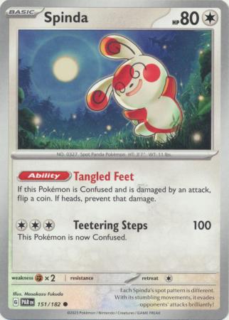 Karta Pokémon - Paradox Rift - 151/182 - Spinda