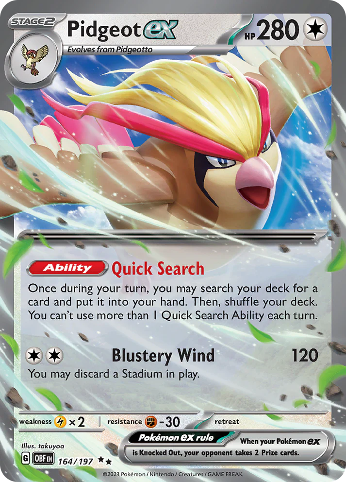 Obsidian Flames - 164/197 - Pidgeot ex