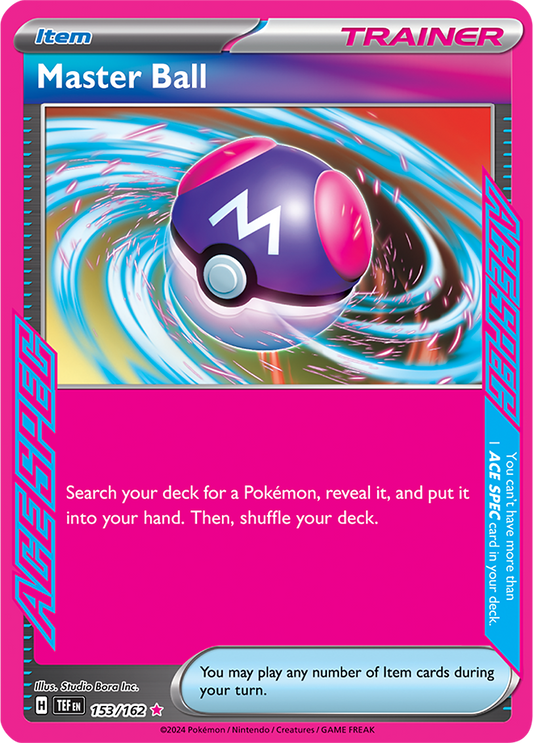 Temporal Forces - 153/162 - Master Ball (Ace Spec)