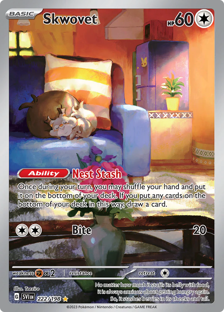 Scarlet & Violet - 222/198 - Skwovet