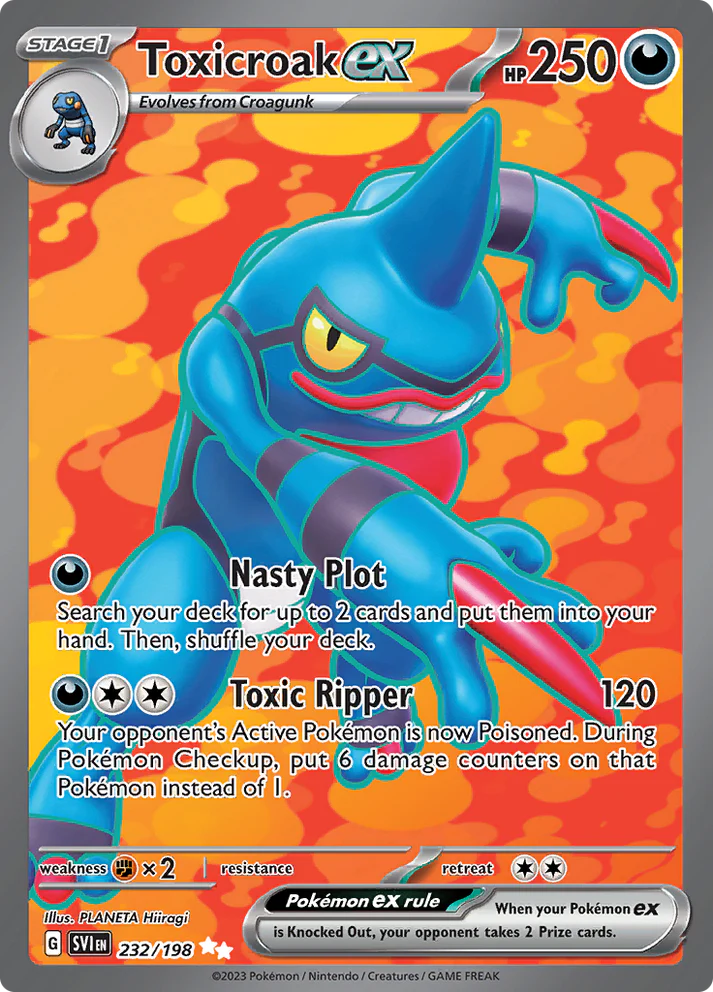 Scarlet & Violet - 232/198 - Toxicroak ex