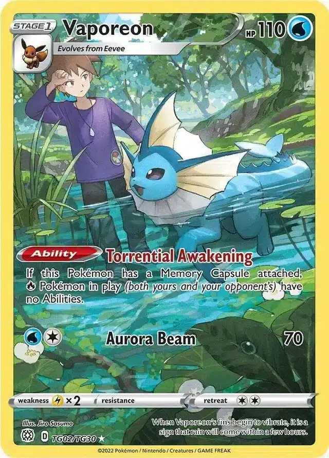 Brilliant Stars - TG02/TG30 - Vaporeon