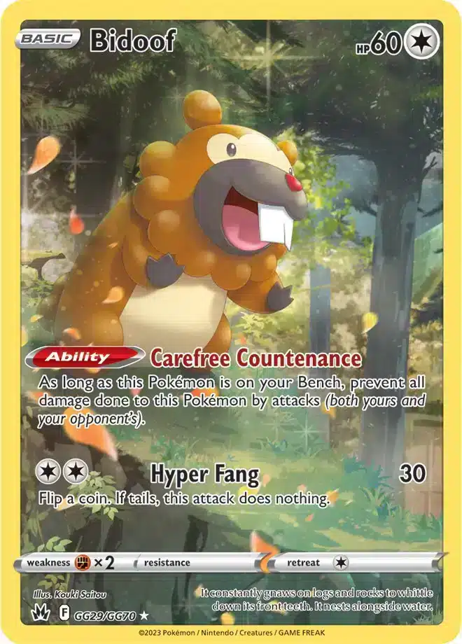 Crown Zenith - GG29/GG70 - Bidoof