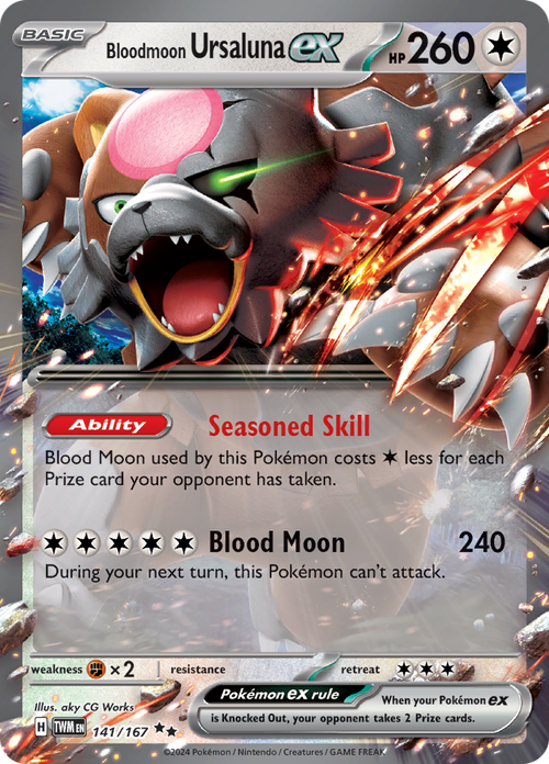 Twilight Masquerade - 141/167 - Bloodmoon Ursaluna ex