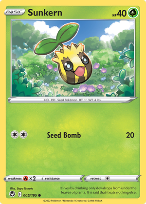 Silver Tempest - 005/195 - Sunkern