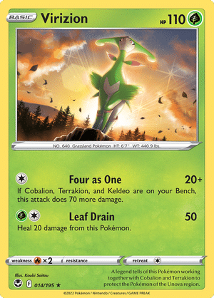Silver Tempest - 014/195 - Virizion