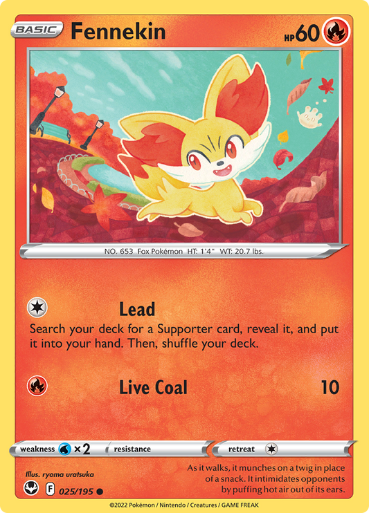 Silver Tempest - 025/195 - Fennekin