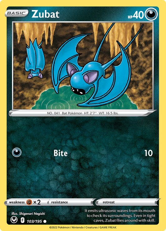 Silver Tempest - 103/195 - Zubat