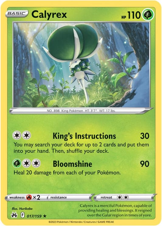 Crown Zenith - 017/159 - Calyrex (Holo)