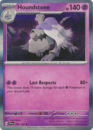 Scarlet & Violet - 106/198 - Houndstone (Holo)