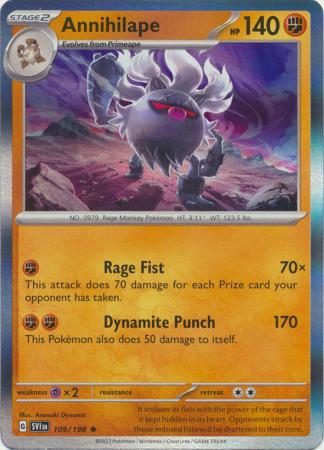Scarlet & Violet - 109/198 - Annihilape (Holo)