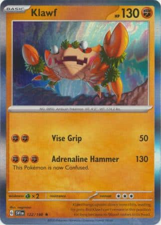 Scarlet & Violet - 122/198 - Klawf (Holo)
