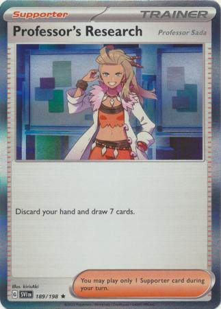 Scarlet & Violet - 189/198 - Professor's Research (Professor Sada)(Holo)