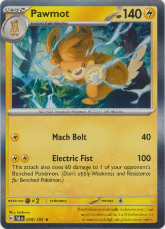 Paldea Evolved - 076/193 - Pawmot (Holo)