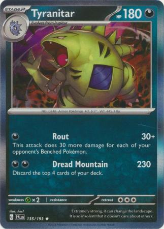 Paldea Evolved - 135/193 - Tyranitar (Holo)