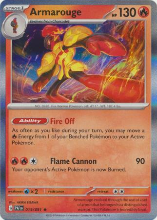Paldean Fates - 015/091 - Armarouge (Holo)