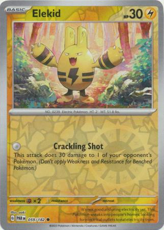 Karta Pokémon - Paradox Rift - 059/182 - Elekid (Reverse Holo)