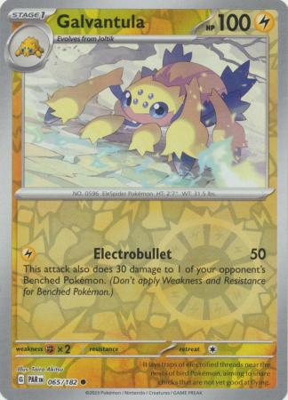 Karta Pokémon - Paradox Rift - 065/182 - Galvantula (Reverse Holo)