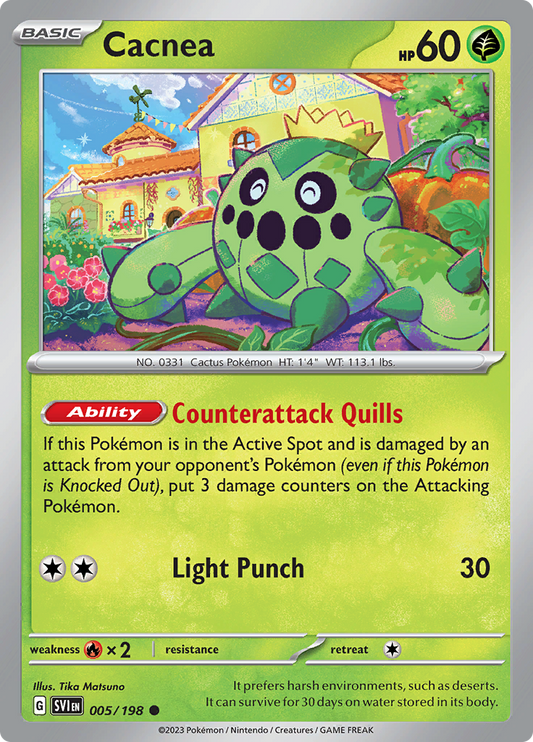Scarlet & Violet - 005/198 - Cacnea