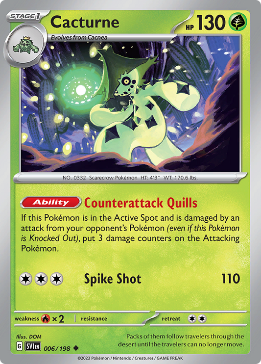 Scarlet & Violet - 006/198 - Cacturne