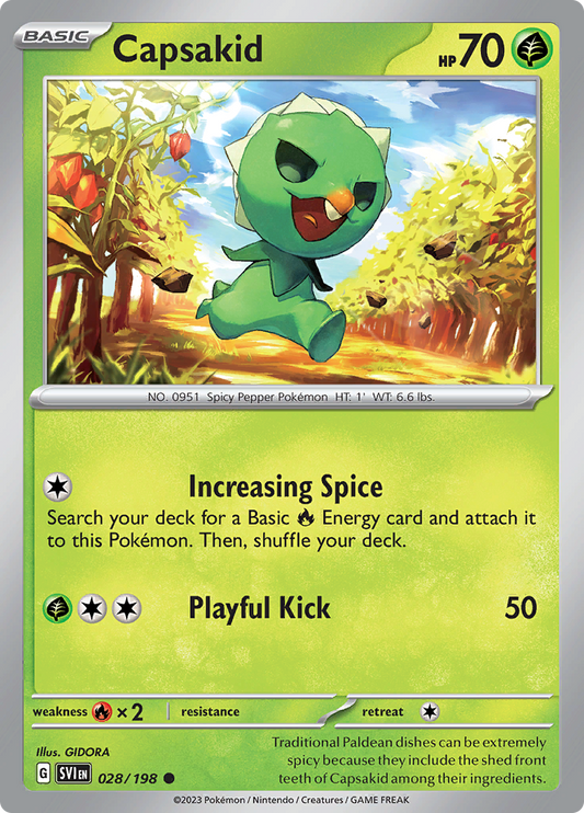 Scarlet & Violet - 028/198 - Capsakid