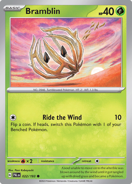 Paldea Evolved - 022/193 - Bramblin