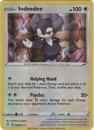 Shining Fates - 056/072 - Indeedee (Holo)