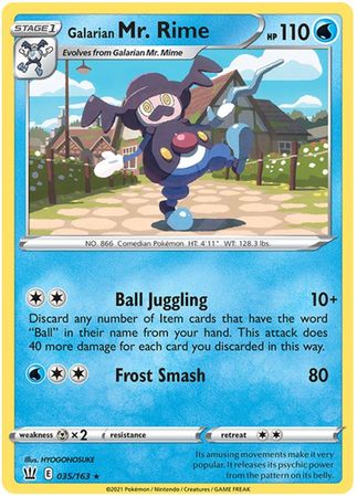 Battle Styles - 035/163 - Galarian Mr. Rime