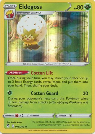 Evolving Skies - 016/203 - Eldegoss (Holo)