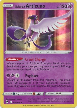 Evolving Skies - 063/203 - Galarian Articuno (Holo)