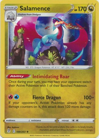 Evolving Skies - 109/203 - Salamence (Holo)