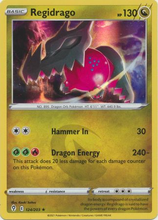 Evolving Skies - 124/203 - Regidrago (Holo)