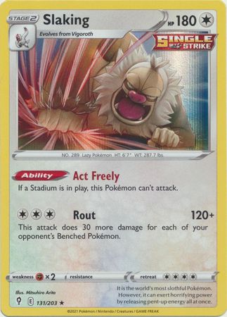 Evolving Skies - 131/203 - Slaking (Holo)