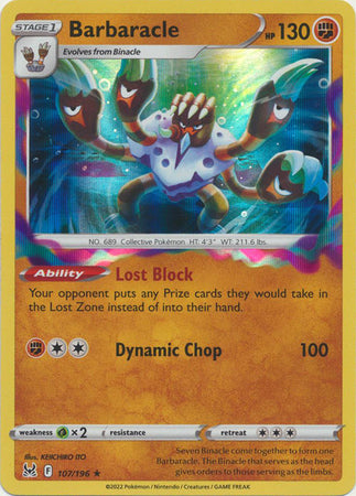 Lost Origin - 107/196 - Barbacle (Holo)