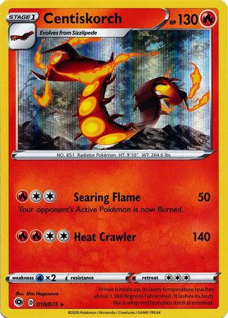 Champion's Path - 010/073 - Centiskorch (Holo)