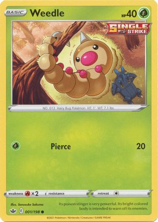 Chilling Reign - 001/198 - Weedle