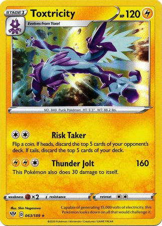 Darkness Ablaze - 063/189 - Toxtricity (Holo)