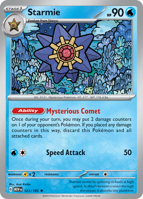 151 - 121/165 - Starmie (Holo)