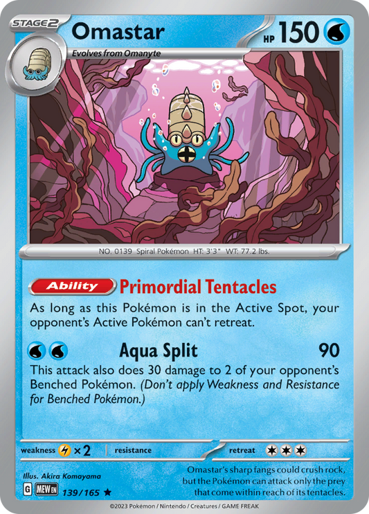 151 - 139/165 - Omastar (Holo)