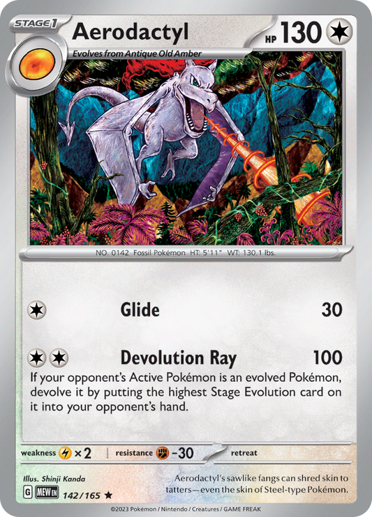 151 - 142/165 - Aerodactyl (Holo)