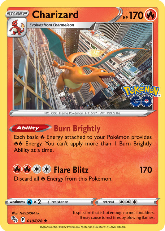 Pokémon GO - 010/078 - Charizard (Holo)