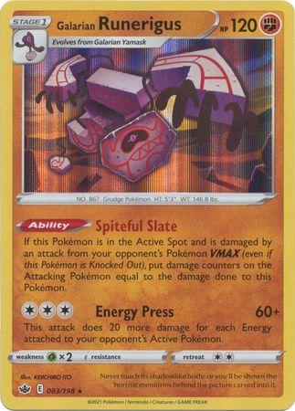 Chilling Reign - 083/198 - Galarian Runerigus (Holo)