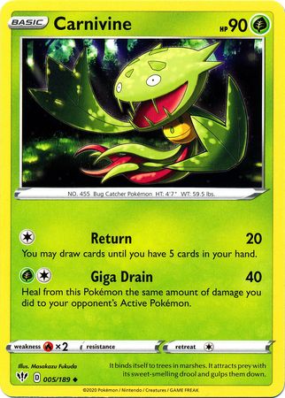 Darkness Ablaze - 005/189 - Carnivine