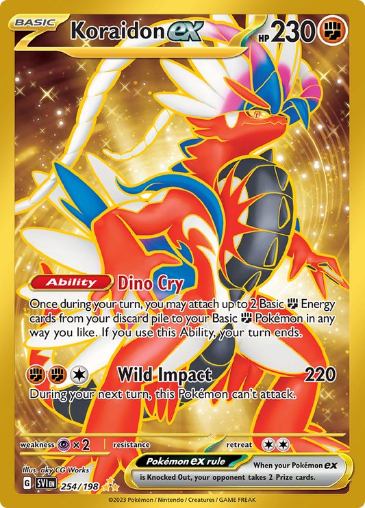 Scarlet & Violet - 254/198 - Koraidon ex (złota)