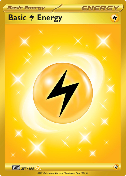Scarlet & Violet - 257/198 - Lightning Energy (złota)