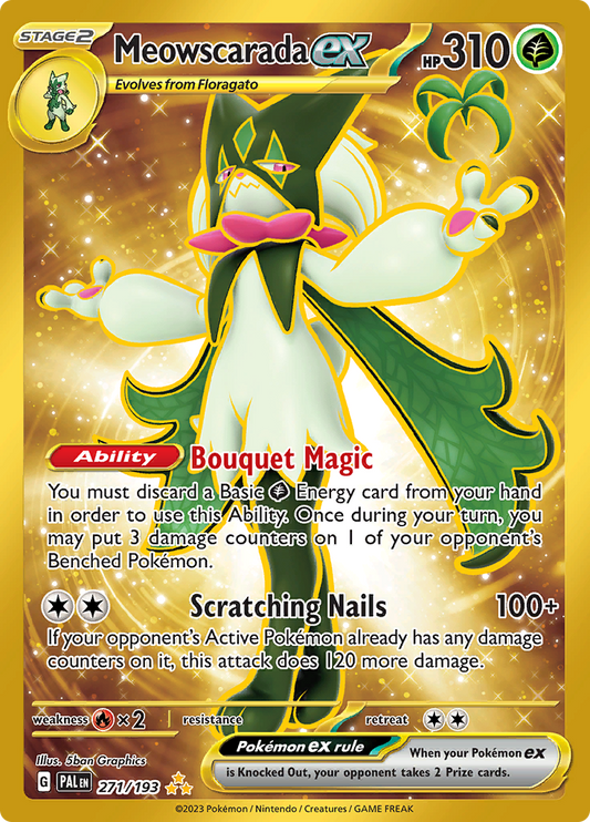 Paldea Evolved - 271/193 - Meowscarada ex (złota)