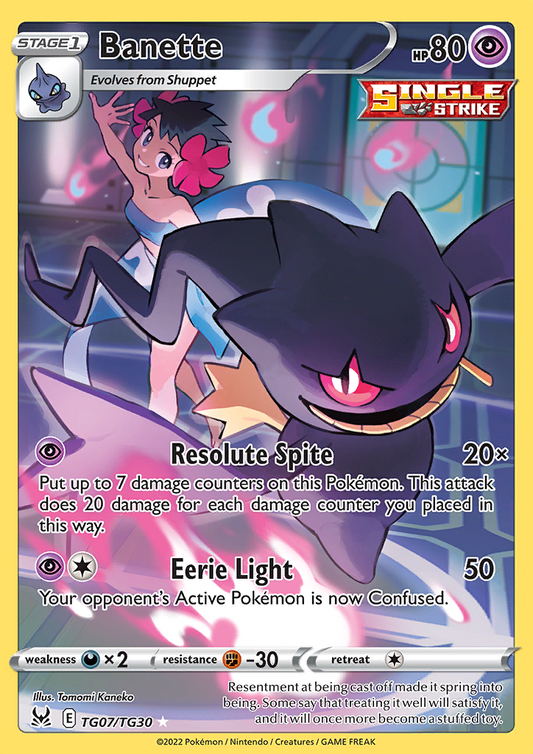 Lost Origin - TG07/TG30 - Banette